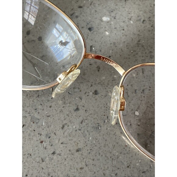 TURA Eyeglasses Mod. 154 CHA Gold Oval Full Rim Eyeglasses Frames ONLY 53-17-135 - Picture 11 of 13